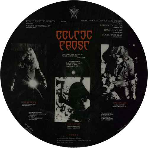 Celtic Frost Morbid Tales German picture disc LP (vinyl